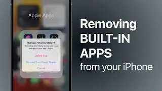 Removing Built-In apps from your iPhone