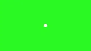 White Circle Pop In-Out Green Screen