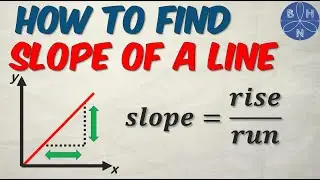 How to Find the Slope of a Line | [EASY METHOD] | BHNmath