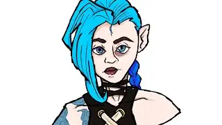 | Jinx from Arcane | Speedpaint |