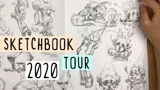 2020 Sketchbook Tour (2017~2020)! ✏️Took me 3 years to finish...😅