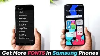 Download Premium Stylish Fonts for FREE in any Samsung M, F, A, S Series Phones
