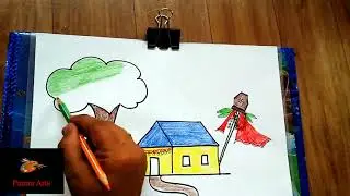 Gudi padva festival drawing ||  || गुढीपाडवा || by Panira arts