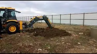 Обзор китайского экскаватора KYLOTON EAC аналог JCB 3 CX  в работе