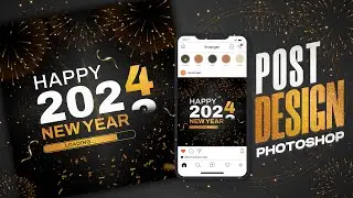 New Year Poster Design | Social Media Poster Design  | New Year 2023 To 2024 Poster Design
