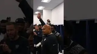 Antonio Pierce’s Postgame Victory Speech Against The Baltimore Ravens 🏴‍☠️#raiders