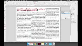 Saving a Paragraph Style in InDesign