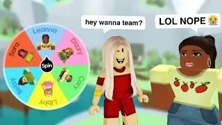 WHEEL PICKS WHO I TEAM WITH IN TOTAL ROBLOX DRAMA