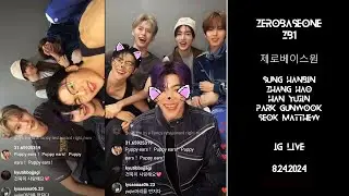 ZEROBASEONE IG LIVE #제로베이스원 #zb1 (8.24.2024) #sunghanbin #zhanghao #parkgunwook #seokmatthew #yujin