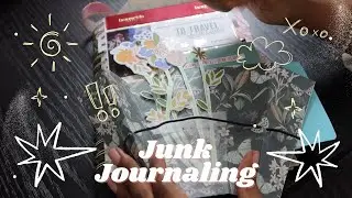Making flowers for my junk journal