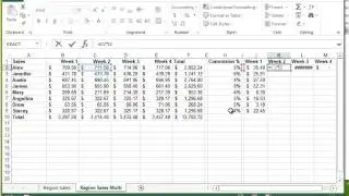 Microsoft Excel - Mixed References $A1