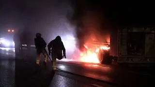 Oplegger in  brand A28 DeWijk