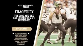 New Orleans Saints Film Study vs. Houston Texans - Week 6