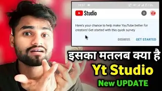 Here's your chance to help make YouTube better for creator's Get started with this quick survey