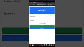 Responsive Login and User Registration in ASP.NET #aspdotnet #loginform #registration