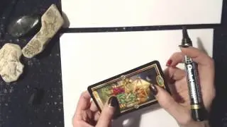 Edging the tarot deck, how I do it...