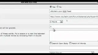 vBulletin - Setup Forum to Forum RSS Feeds