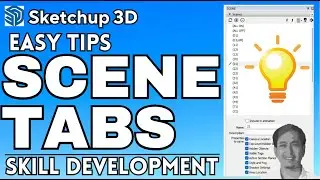 Tips Organize Scene Tabs in SketchUp Layout