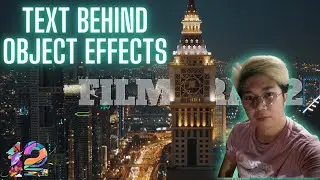 TEXT BEHIND OBJECT EFFECTS USING FILMORA 12 TUTORIAL 2023