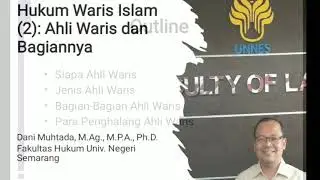 Hukum Waris Islam (2): Ahli Waris dan Bagiannya