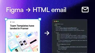 How to create an HTML email template by Framer using Marka Email Generator Figma Plugin