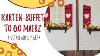 Fensterladenkarte - Bastelanleitung