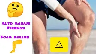 Masaje con Foam roller en Gemelos. Piernas cansadas. Fascitis plantar.