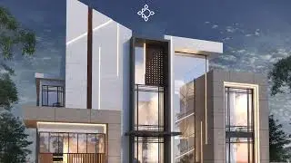 A villa design in a modern luxury style