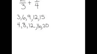 adding fractions with unlike denominators