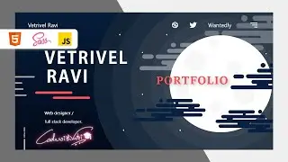 Portfolio Landing Page Design in Adobe XD to HTML, CSS, Js - Part 2