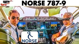 Norse Cockpit Boeing 787 Inaugural Flight to Orlando