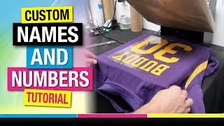 Custom Names & Numbers for YOUR DIY Jerseys!