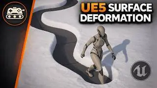 UE5 Surface Deformation Tutorial | Real-Time Snow & Ground Depth (Render Target, RVT, VHM)