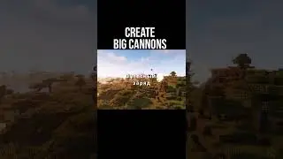 Create big cannons Tutorial / guide 1.18.2 - 1.20.1 Cannon creation (Minecraft java)