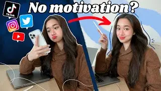 how to STUDY when you DON’T FEEL LIKE IT 😴+  free study template