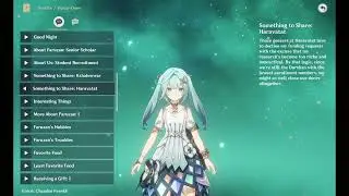 Faruzan voice-over: Something to Share: Haravatat  (Genshin Impact eng)