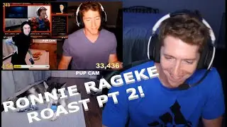 Chris REACTS to Ronnie RAGEke roasting same FAN AGAIN for 10 min straight!
