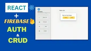 Complete React Project With Firebase | React Firebase Project | React Firebase Tutorial 