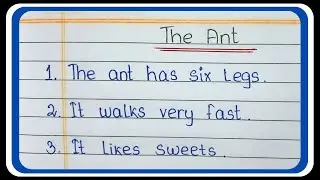 10 lines essay on ant in english | essay on ant in english | ant essay in english