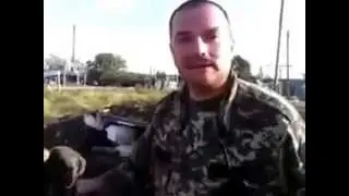 Пьяные украинские военные стреляют из миномета  Украина 2014