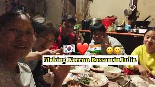 Making Korean Bossam(pork) in India 🇮🇳❤️🇰🇷.fajana thitkhre Yobo na🤣.