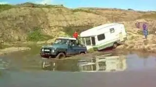 ne4x4 landrover caravan trial