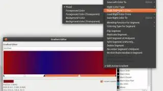 GIMP editing  gradients GIMP ubuntu 11.10