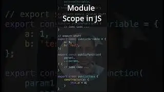 Module Scope | Scope and Scope Chain in JavaScript | Clip #12 | Core JavaScript