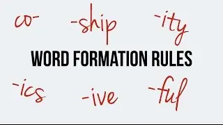 English. Word formation. Prefix: co-. Suffixes: ics, ive, ful, ship, ity.