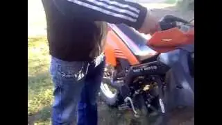 Démarrage avec le petit doigt.