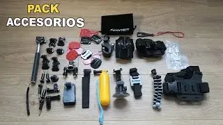 Accessory pack for your action camera (Xiaomi, SJCAM, GoPro or GitUp)