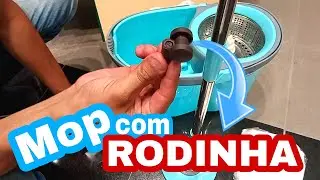 MOP COM RODINHA MOR  tutorial Mop Rotatório