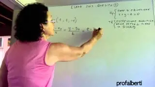 Espressione analitica di una retta perpendicolare ad un piano dato:Esame di stato 2015-Quesito 5