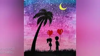How to draw Romantic Couple drawing with oil pastel colours || Oil pastel drawing